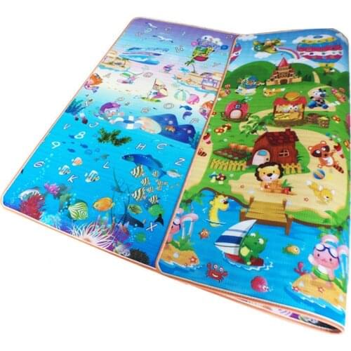 Baby Mat For Crawling Child Play Mat Kids Toys Cartoon Double Side Carpet Baby Activity Educational Games Pad Kids Rug
