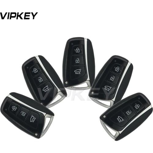 Remotekey 5pcs New style for Hyundai Santa Fe IX45 2013 2014 3 button 433mhz ID46 electronic chip 7952 Smart keyless entry