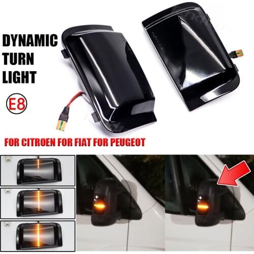For Peugeot Boxer Citroen Jumper RELAY RAM PROMASTER For Fiat Ducato Truck Car LED Dynamic Turn Signal Light Side Mirror Lamp