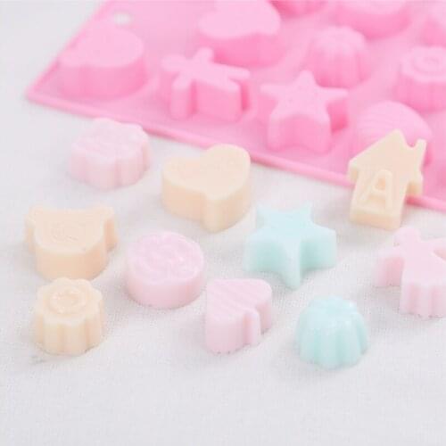 Food Grade Cartoon Silicone Mold Heart House Chocolate Mold Fondant Cake Mold DIY Soap Mold Baking Accessories Soap Making