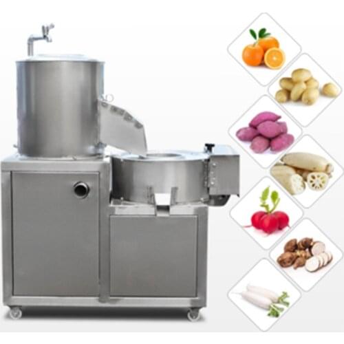 Commercial 300 kg Capacity Electric Fries Potato Washing Vegetable Cutter Garlic Peeler Machine for Food Process Industry