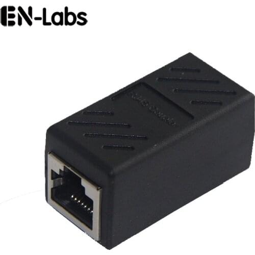En-Labs RJ45 Lan Female Coupler Install Adapter,Cat6 7 5E Network Cable Shield SSTP RJ-45 Connector Extender Colorful Plug