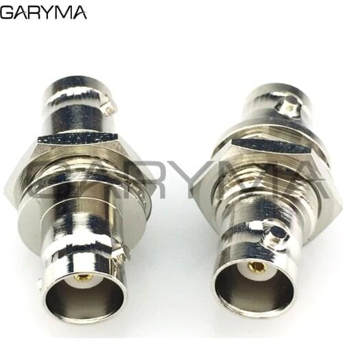 BNC Female to BNC Female Nut Bulkhead In Series RF Coaxia Adapter Connector