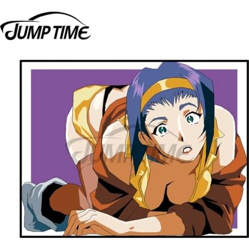 JumpTime 13 x 10.5cm For Faye Boobs Cowboy Bebop Car Stickers and Decals Vinyl Car Wrap Auto Motorcycle Bumper Car Styling Decor