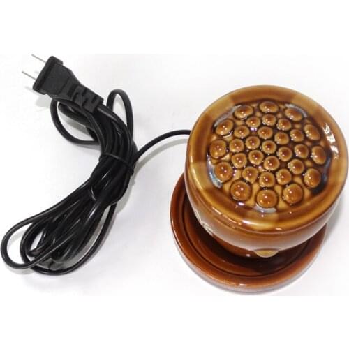 Moxibustion massage Electric Heating Ceramic Pot Scrapping Warming Massage Pot Meridian Acupuncture Point Therapy For Arm