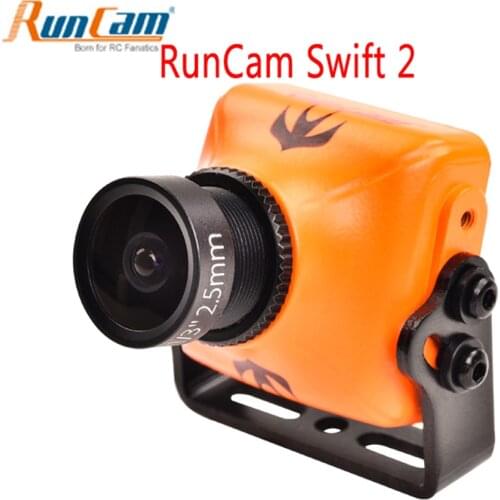 RunCam Swift 2 1/3 CCD 600TVL PAL Micro Camera 2.5mm/2.3mm/2.1mm IR Blocked FOV 130/150/165 Degree w/ OSD MIC RC Multicopter
