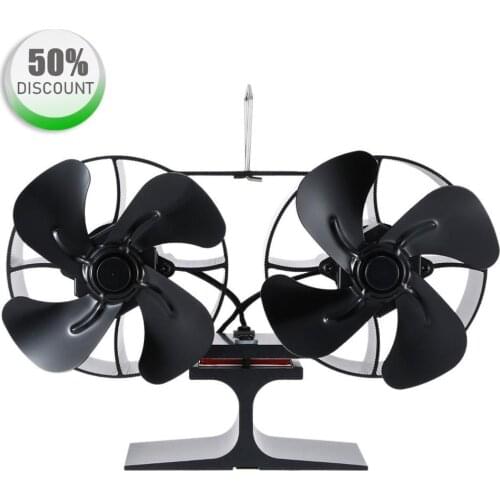 New Sale Mini Heat Powered Stove Fan Small 8 Blade Fan Eco Friendly Quiet Fan Home Efficient Heat Distribution
