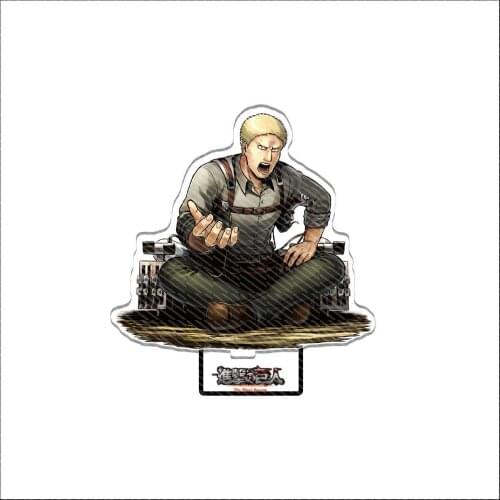Attack on Titan Eren Levi Ackerman Armin Arlert Hanji Zoe Sasha Braus Acrylic Stand Figure Model Plate Cosplay Collection Gifts