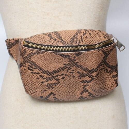 15PCS / LOT Fashion Zipper Serpentine Designer Waist Bag Fanny Pack for Women Luxury brand Belt Bag New High Quality