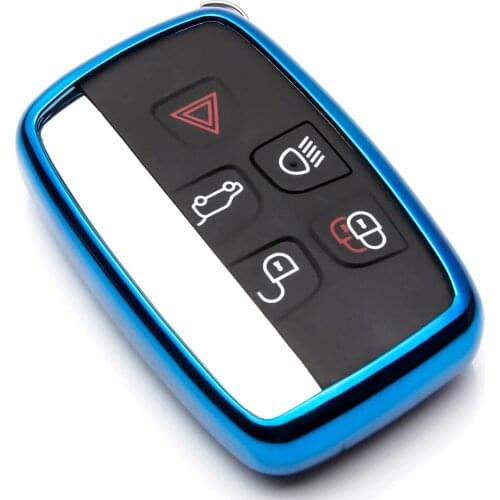 Fashion TPU Car Key Cover Case For Jaguar XF XK XKR X-type XE V12 Guitar Scissors Key Bag Shell Holder Anti-scratch Key Cover