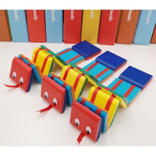 2021 New Flipo Flip Colorful Flap Wooden Jacobs Ladder Change Visual Illusion Novelty Decompression Childrens Fidget Toy Gift