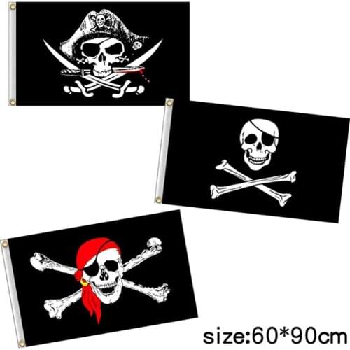 Pirate Flag 60x90cm Calico Flag Skull Flag Polyester Banner Flags And Banners Home Decor Fade Resistant Jolly Roger Flag Decor
