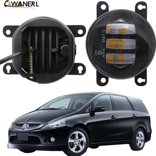 Fog Light Assembly 30W Car Front Bumper LED Fog Lamp Daytime Running Light 6000LM 12V For Mitsubishi Grandis NA_W MPV 2004-2011