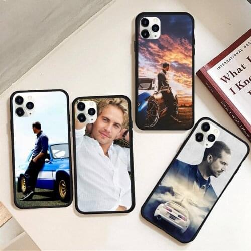 Paul Walker Phone Case Rubber For iphone 12 11 Pro Max Mini XS Max 8 7 6 6S Plus X 5S SE 2020 XR cover
