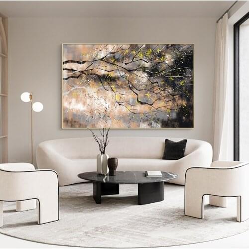 Hand-Painted Abstract Oil Painting On Canvas Modern Living Room Decorative Painting Abstract Wall Art Picture Home Deocration