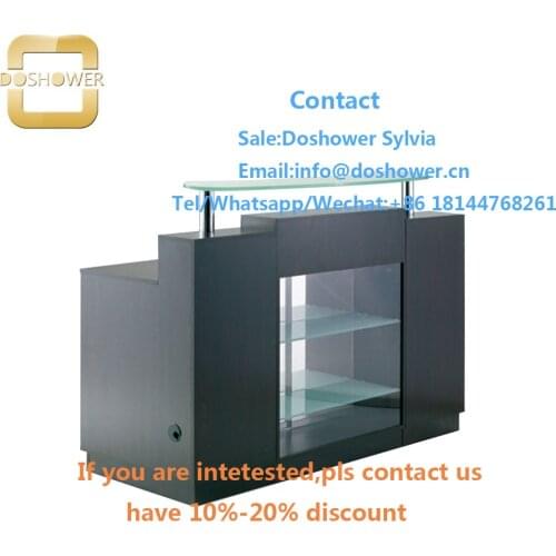 Shop supplies cash counter reception desk with glass reception desk for desk reception beauty salon