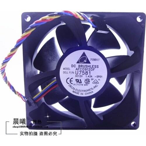 For delta AFC0912DF U7581 9032 12V 1.43A fan of wind capacity 9CM chassis fan
