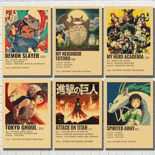 Vintage Classic Movie Poster Kraft Paper Art Painting Picture for Room Bar Cafe Wall Decor