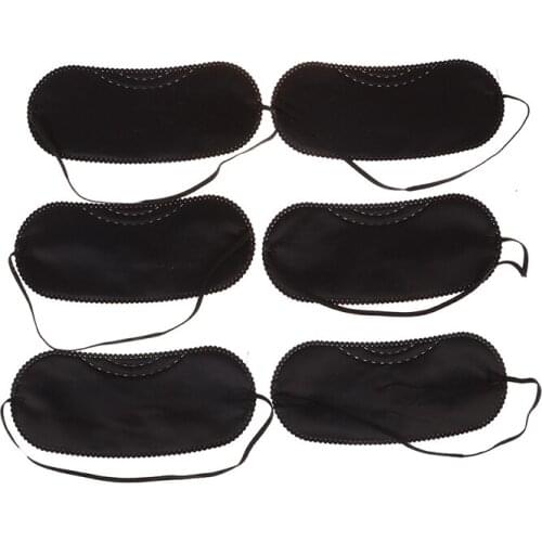 10Pcs Black Soft Portable Blindfold Gift Travel Sleep Mask fast Sleeping Eye Mask Eyeshade Cover Shade Patch Women Men Dropping