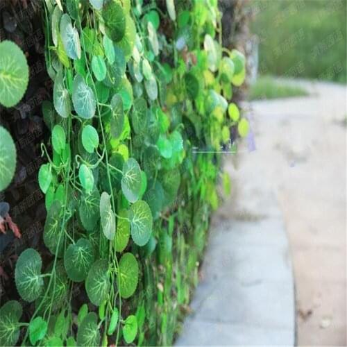 2.5M long Artificial flowers vine green leaf ivy Rattan silk hanging vine fake plant green garland Home Wall Party decoration