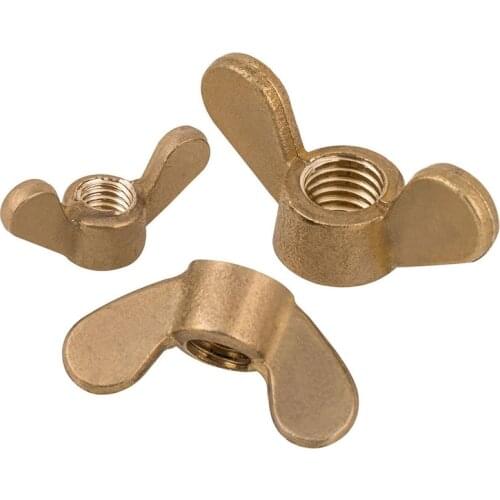 2Pcs-30Pcs Brass Wing Nuts Butterfly Nut Tighten Nut For Screws/Bolts M3 M4 M5 M6 M8 M10 M12 DIN315