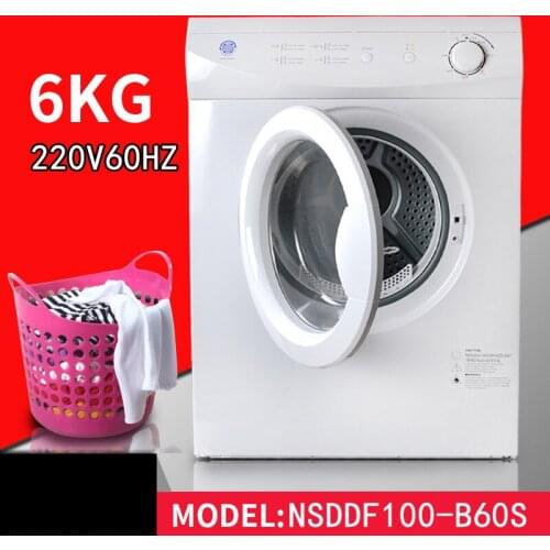 220V Clothes Dryer New Full Automatic 6KG Dryer for Marine Household Clothes Dryer Large Capacity