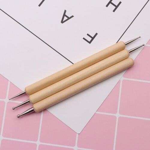 3pcs/set Clay Tools Ball Stylus Polymer Clay Pottery Ceramics Sculpting Modeling Handmade Tools Clay Accessory