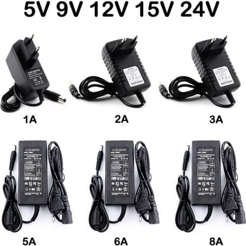 LED Adapter Power Supply 1A 2A 3A 4A 5A 6A 8A 10A ,AC to DC Adapter 5V 9V 12V 15V 24V LED Transformer 220V Converter SMPS