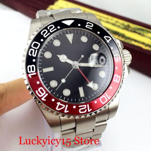 BLIGER Popular Design Mechanical Self Winding Mens Watch Auto Date Sapphire Glass 40mm Wristwatch