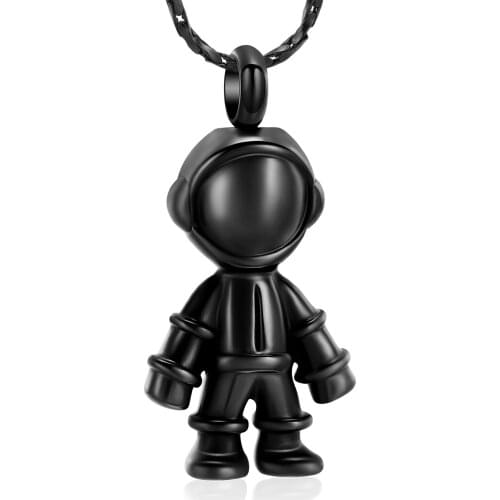 Cremation Jewelry Urn Pendant Astronaut Urn Cremation Jewelry for Ashes Robot Urn Necklace for Ashes for Women Men
