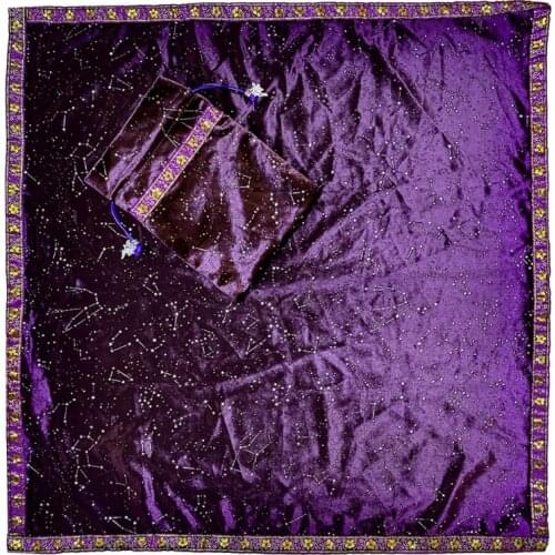 Square Pendulum Divination Tablecloth Ta-rots Card Pad Runes Altar Table Cloth Constellation Ma-gic Board Game