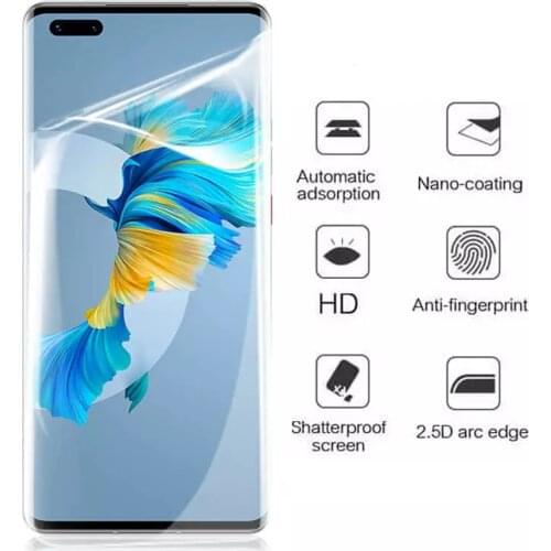 Soft full cover phone screen protector for huawei mate 20 pro 20X 30 lite 30E 40 pro RS plus hydrogel protective film Not Glass