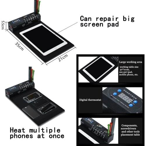 TBK 568R pad Tablet phone Heating tool heating mat and lcd screen separation tools for OCA de-glue or mobile phone repairment
