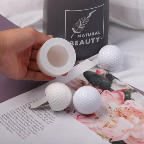 New Bowling Ball Aromatherapy Gypsum Silicone Mold Vehicle Air Outlet Clip Diffuser Mold Fondant Molds Cake Decoration Soap Mold