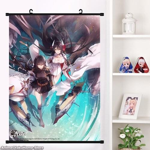 NEW Anime Games Azur Lane IJN Hiei HD Wall Scroll Girls Beautiful Persona Print Poster Home Decor Collectible Art Gifts 60*90 cm