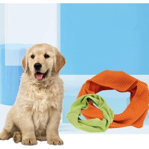 Pet Cooling Scarf Dog Breathable Instant Cool Down Collar Cool technology for Summer Advanced Ice Gel Dogs Pet Supplies