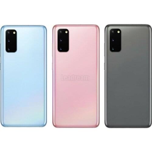 50PCS OEM for Samsung Galaxy S20 Ultra Back Glass Rear Cover Battery Door With Adhesive