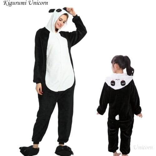 Boys Girls Pajamas Sets Kigurumi Unicorn Pajamas For Women Men Onesie Adults Animal Panda Stitch Sleepwear Cosplay Pyjamas Kids