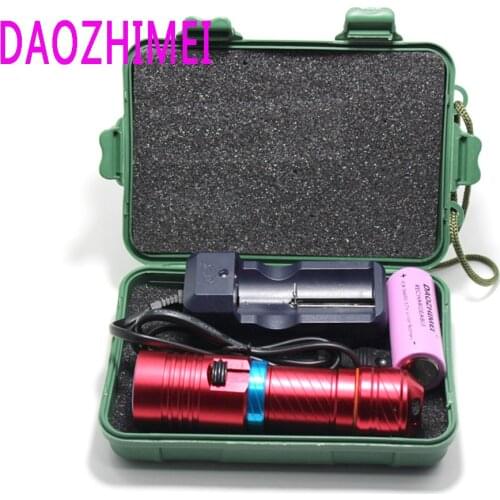 Underwater Diving diver Flashlight Torch XM-L2 Led 18650 or 26650 Light Lamp Waterproof 18650 rechargeable battery light