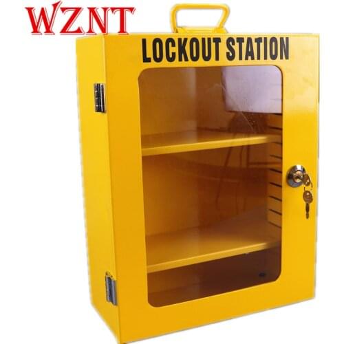 NT-K04 Metal lock cabinet combination package security padlock Safety lock box LOTO Safety Lockout Kit lockout station