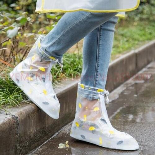 Anti-Slip Waterproof Thickened Men Women Reusable Shoes Covers Rain Protective Cover For Shoes Worldwide Sale Hot 10pair