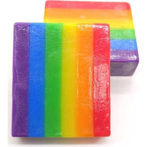 Rainbow Fruit Fragrant Soap Cleaning Washing Hand Shower Bathroom