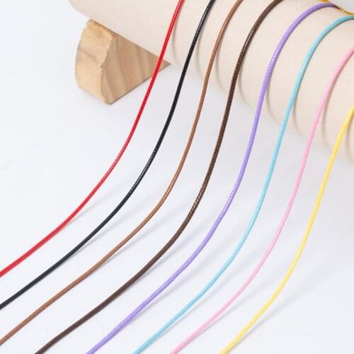 Adjustable Braided Rope Leather Handmade Necklaces & Bracelets Charms Chains Lobster Clasp String Cord For DIY Jewelry Making