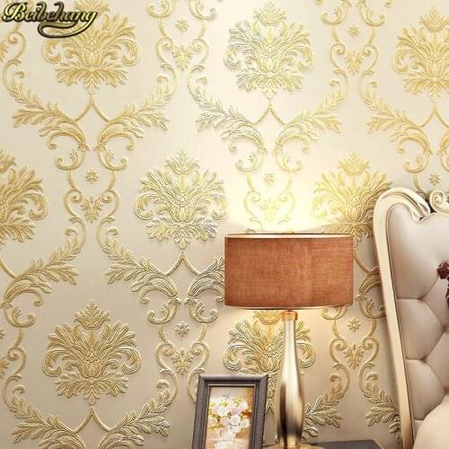 Beibehang Fabric Mural roll modern flock wall paper papel de parede 3D bedroom mural wallpaper for living room Home Decoration