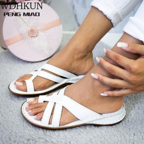 Womens Summer Open Toe Comfy Sandals Soft Premium Orthopedic Low Heels Walking Sandals Drop Shipping Toe Corrector Cusion