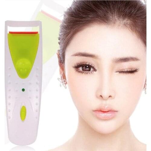 New Women Makeup Electric Heated Eyelash Curler Long Lasting Eye Lash Perm Heated Eyelashes Clip Recourbe Automatic Tool