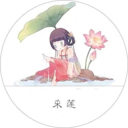 Fairy Ancient Style Lovely Lotus Girl Washi Tapes for Card Making Bullet Journal DIY Scrapbooking Decorative Sticker