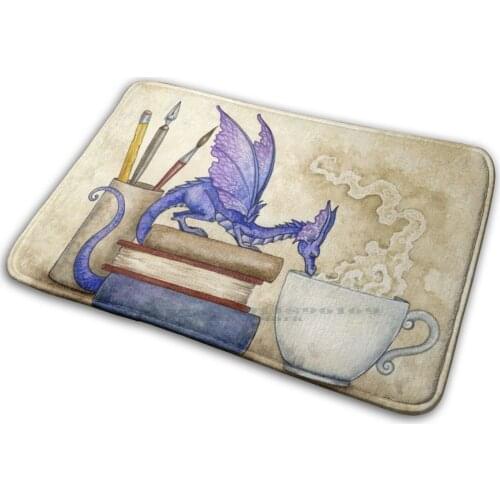 Whats In Here ? Mat Rug Carpet Anti-Slip Bedroom Entrance Door Mat Fairy Fairy Tale Fantasy Amy Brown Book Bookworm Reading