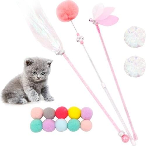 15Pcs Cat Toys Set Interactive Kitten Teaser Soft Cat Ball Crinkle Ball For Cats Pet Supplies Pet Accessories Set