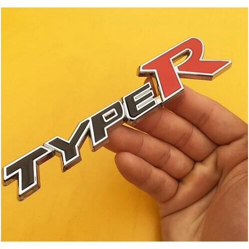 3D Metal TYPER Auto Trunk Tailgate Emblem Badge Decals Sticker Car Accessories